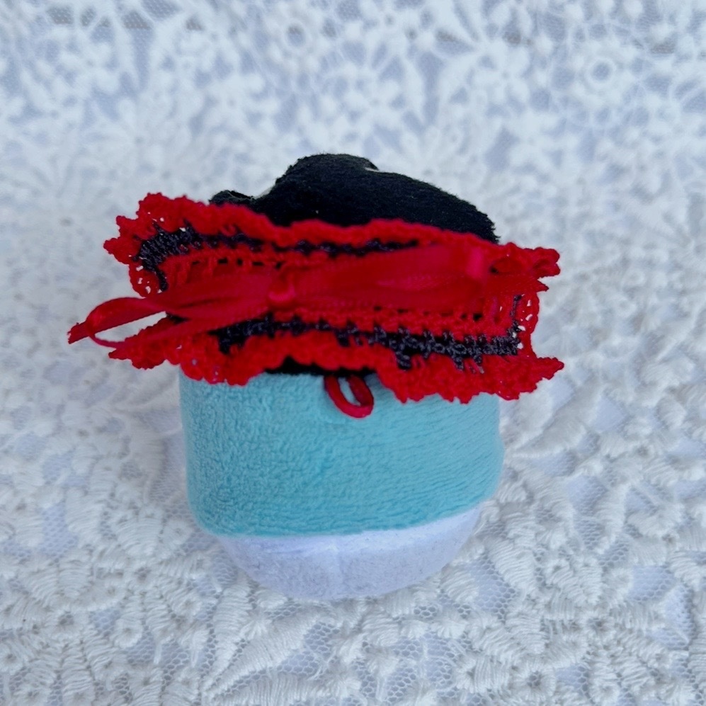 ヘッドドレス もちマスミニ向 ブラックレッド