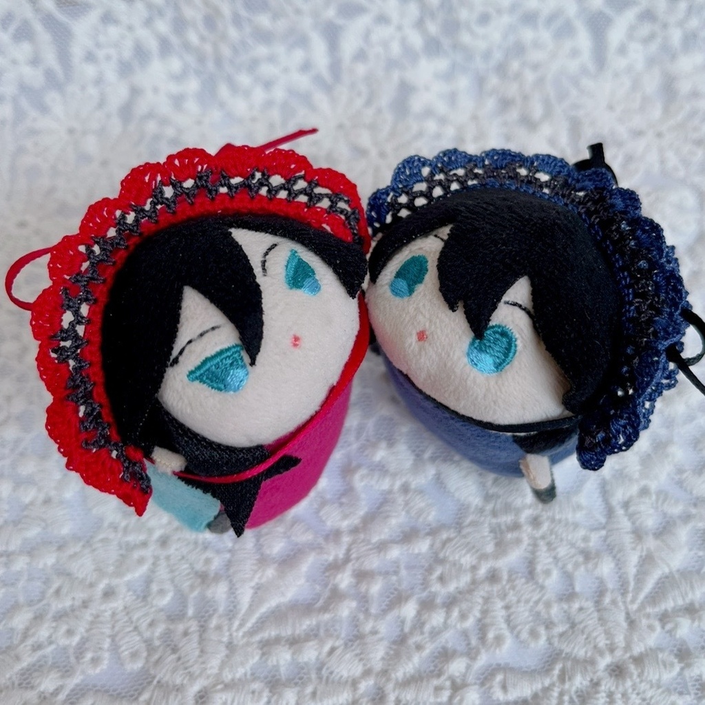 ヘッドドレス もちマスミニ向 ブラックレッド