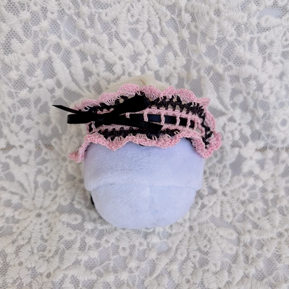 ヘッドドレス もちマスミニ向 ブラックピンク