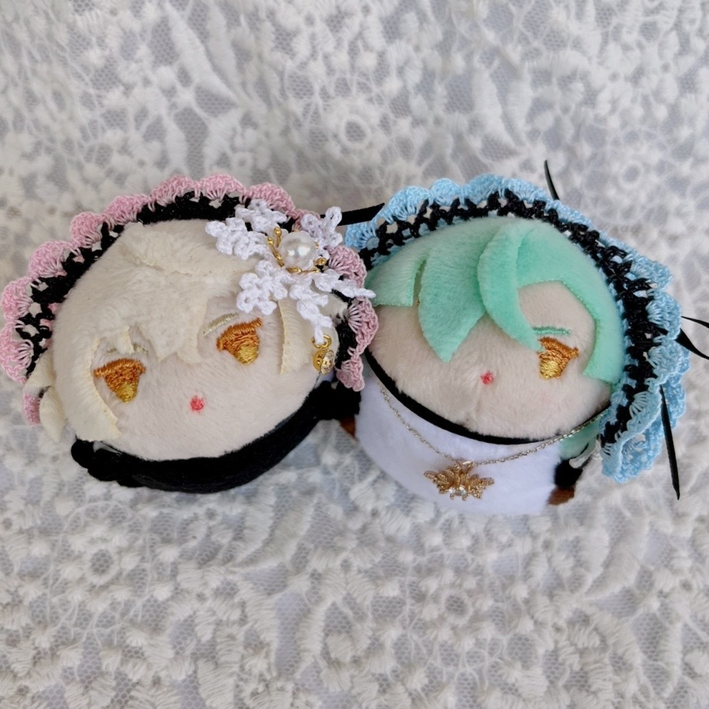 ヘッドドレス もちマスミニ向 ブラックピンク