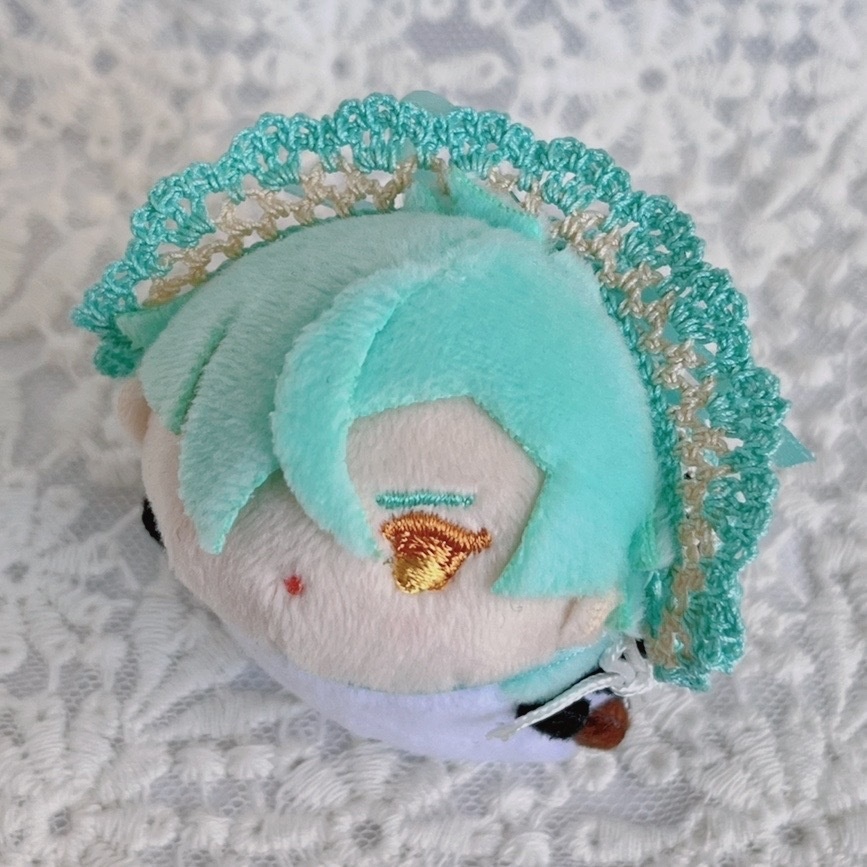 ヘッドドレス もちマスミニ向 ベージュミントグリーン