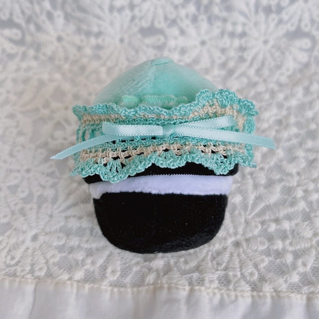 ヘッドドレス もちマスミニ向 ベージュミントグリーン