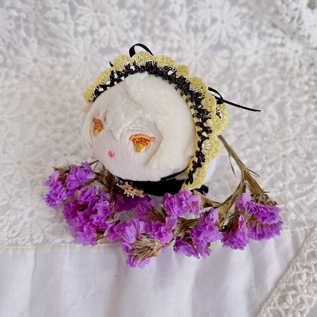 ヘッドドレス もちマスミニ向 ブラックイエロー