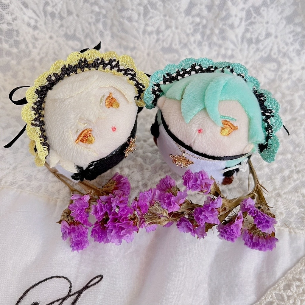 ヘッドドレス もちマスミニ向 ブラックミントグリーン