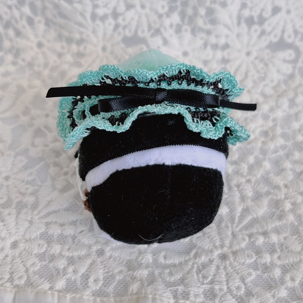 ヘッドドレス もちマスミニ向 ブラックミントグリーン