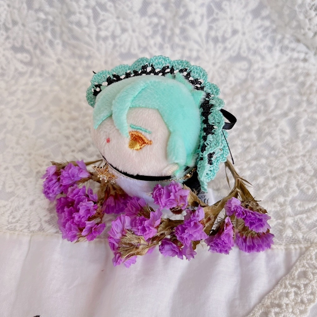 ヘッドドレス もちマスミニ向 ブラックミントグリーン