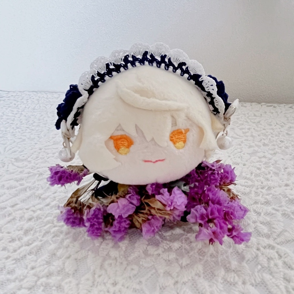 ヘッドドレス 八重桜 紺