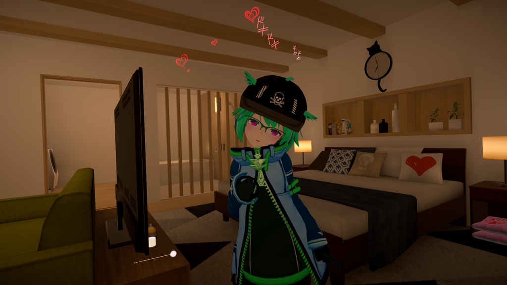 【VRChat Avatars 3.0用】好感度パーティクル