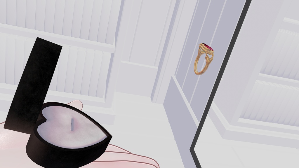 【宝石が開くロケットリング】エンゼル♡ring/ Angel heart ring/ 엔젤 심장 반지