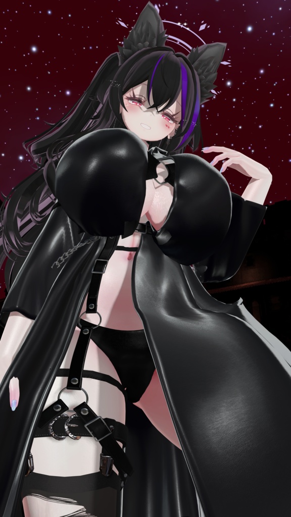 【脱げる!】-路地裏コート-back alley coat【Modular avatar対応】