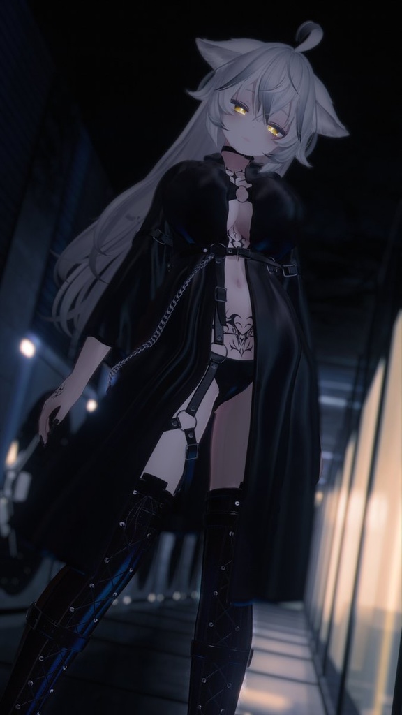 【脱げる!】-路地裏コート-back alley coat【Modular avatar対応】