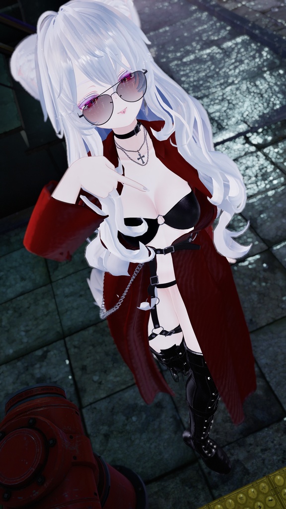 【脱げる!】-路地裏コート-back alley coat【Modular avatar対応】