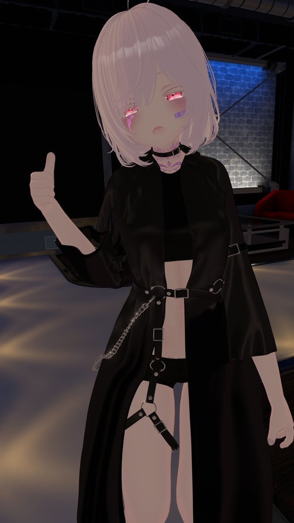 【脱げる!】-路地裏コート-back alley coat【Modular avatar対応】