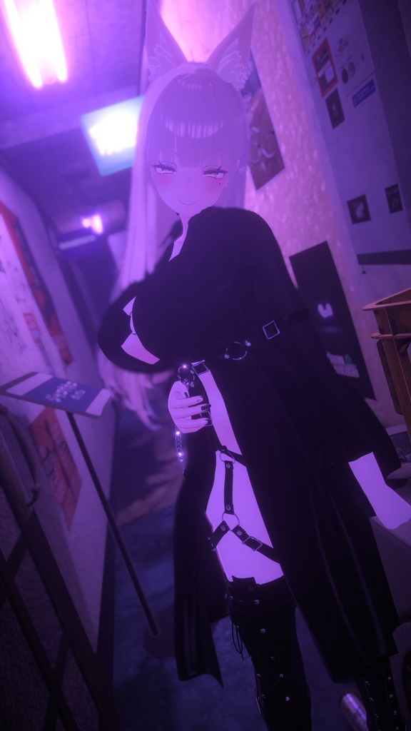 【脱げる!】-路地裏コート-back alley coat【Modular avatar対応】