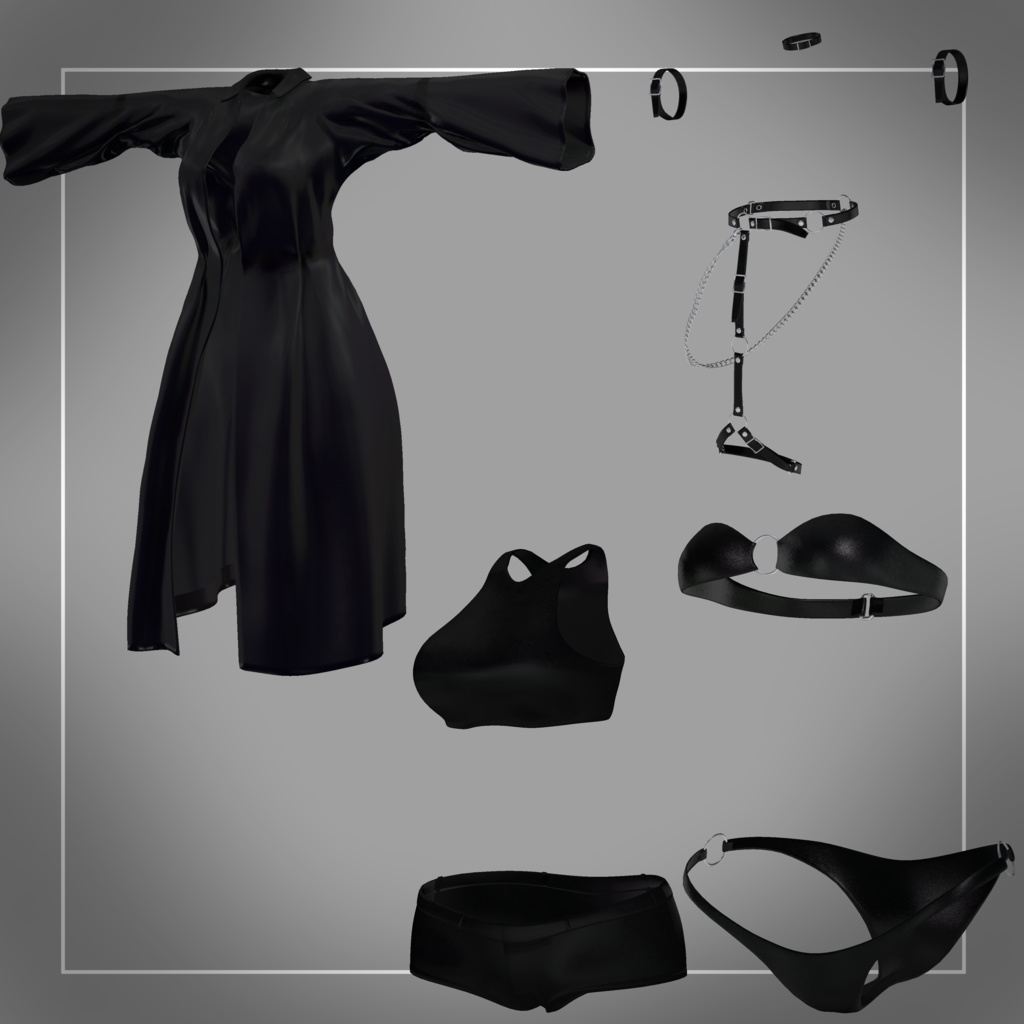 【脱げる!】-路地裏コート-back alley coat【Modular avatar対応】