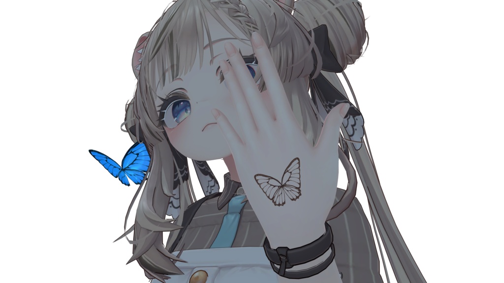 【瞳の蝶が動く!】-twinking butterfly-【パーティクル】【MA】【5アバター対応】