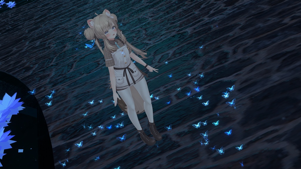 【瞳の蝶が動く!】-twinking butterfly-【パーティクル】【MA】【5アバター対応】