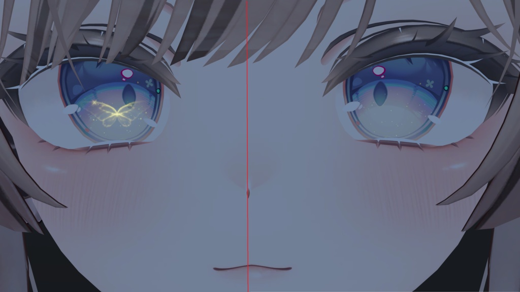 【瞳の蝶が動く!】-twinking butterfly-【パーティクル】【MA】【5アバター対応】