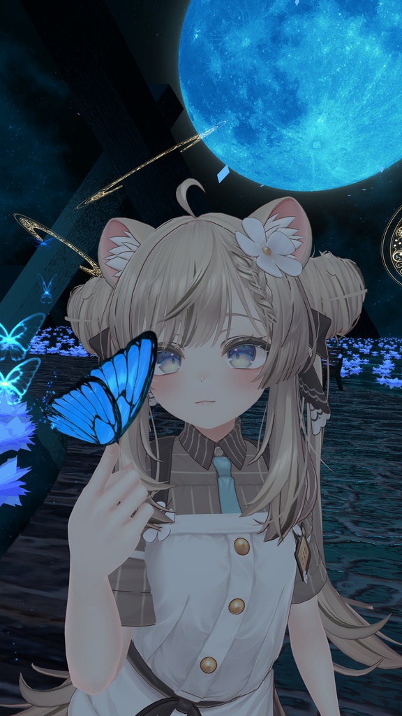 【瞳の蝶が動く!】-twinking butterfly-【パーティクル】【MA】【5アバター対応】