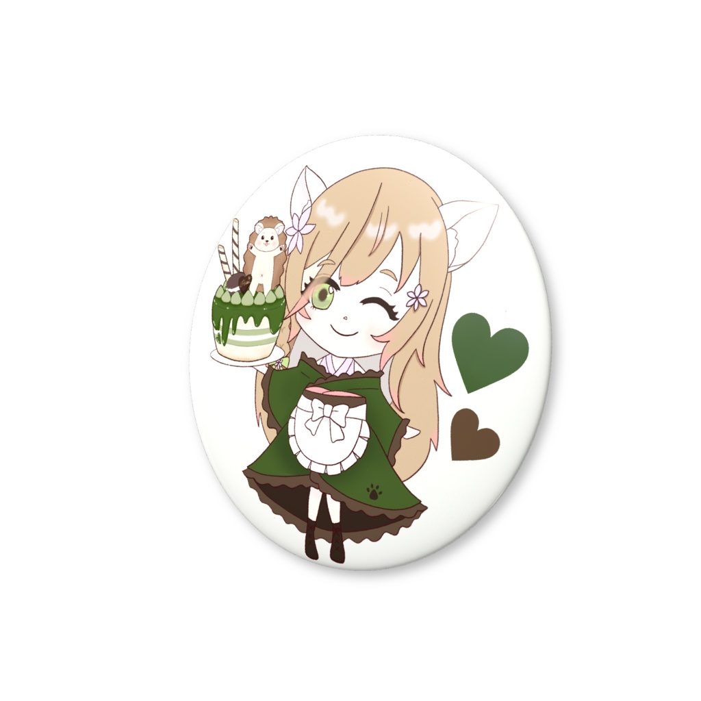 【受注生産】和衣装SD缶バッジ【針森はな】