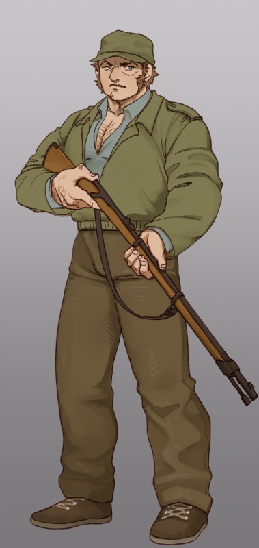 【無料】立ち絵_男性ハンター01