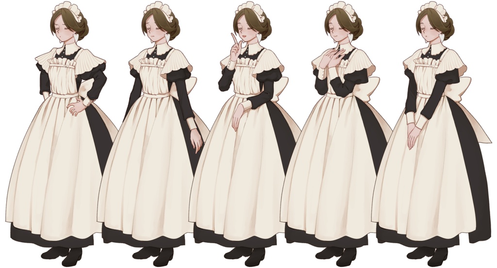 【無料】立ち絵_メイド01