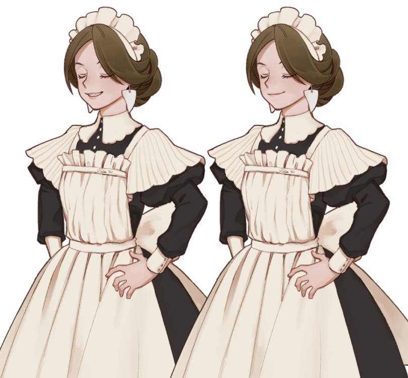 【無料】立ち絵_メイド01