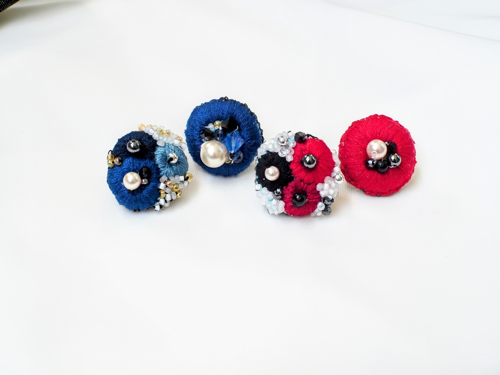 rm4刺繍イヤリング