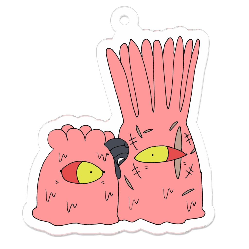 カブくんとチメくんのアクリルキーホルダー