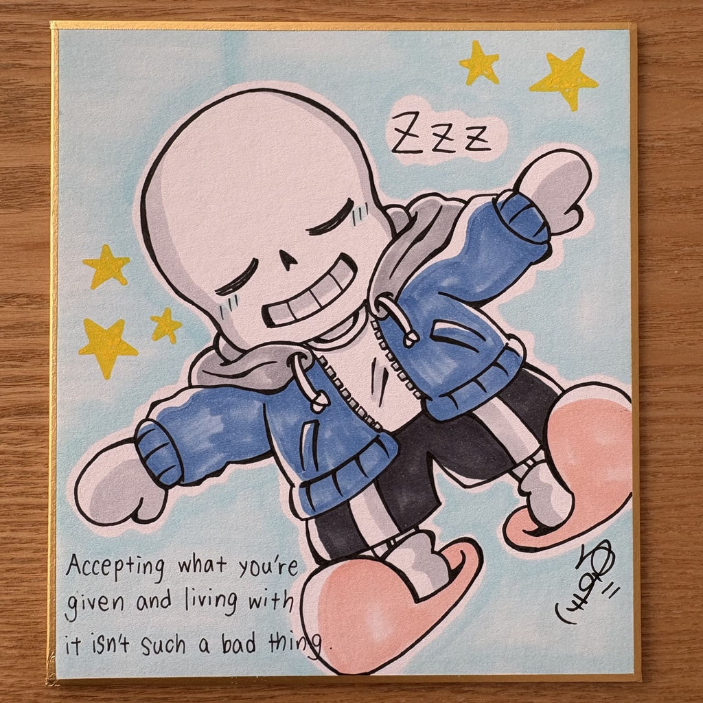 おひるねサンズ ミニ色紙