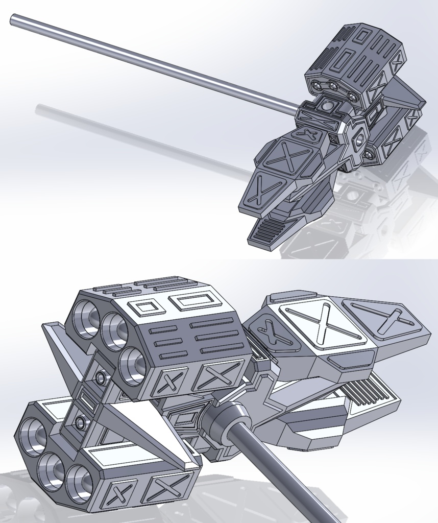 武器セット② 3mm軸 1/60サイズ