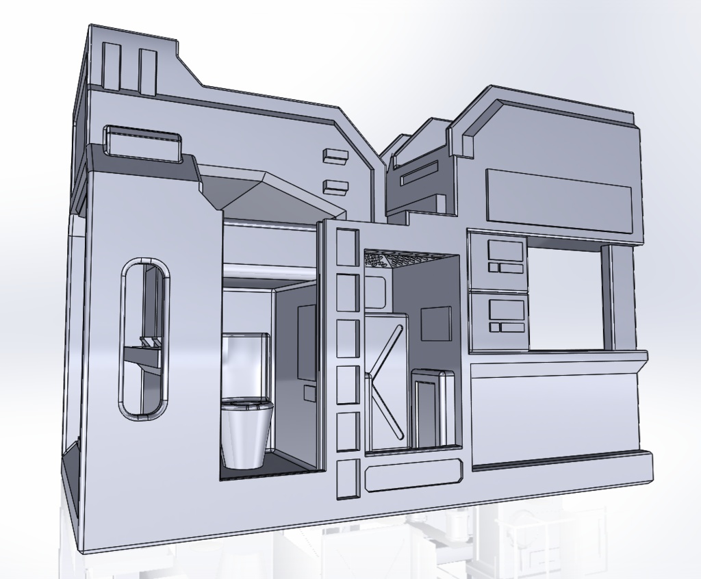 基地休憩スペース 1/60サイズ(受注生産)