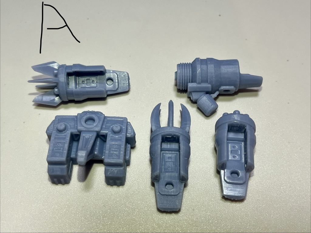 爪武器セット 3mm軸 1/60サイズ