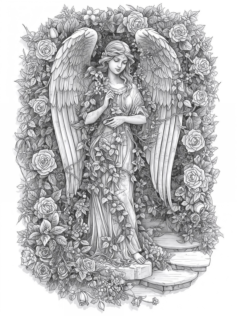 MYSTERIES OF HIDDEN GARDENS. 40 Botanical Coloring Pages (PDF)