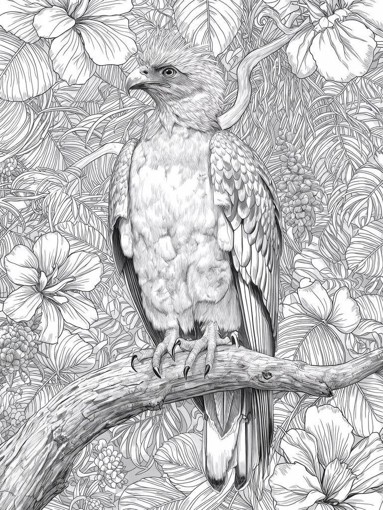 THE INTRICATE WORLD OF BIRDS Sub: An Adult Coloring Book of Realistic Exotic Birds and Wildflowers