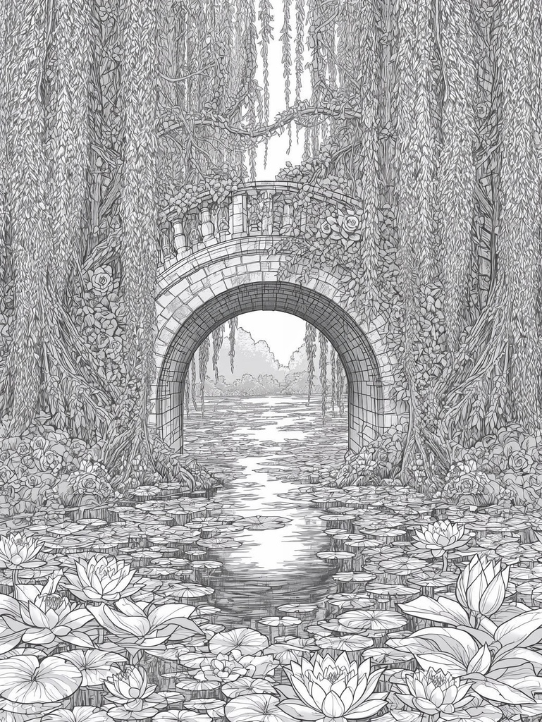 Timeless Art Nouveau: A Coloring Journey Through Enchanted Gardens Sub: 58 Illustrations of Fairies, Angels, and Botanical Scenes