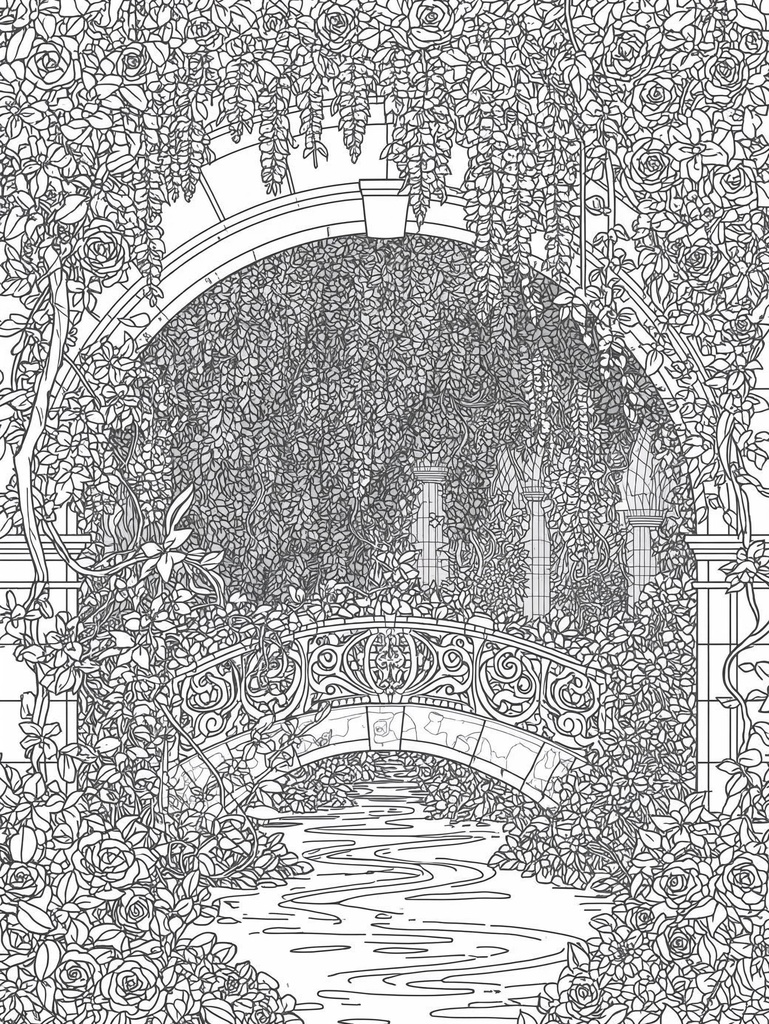 Timeless Art Nouveau: A Coloring Journey Through Enchanted Gardens Sub: 58 Illustrations of Fairies, Angels, and Botanical Scenes