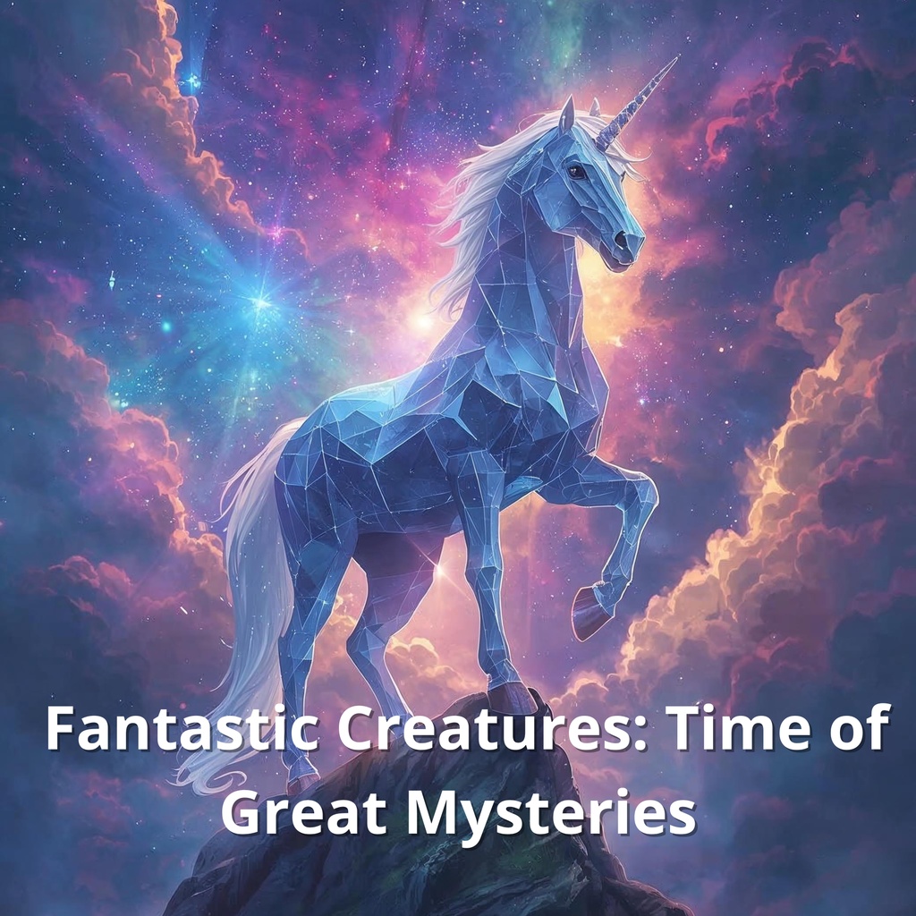 Fantastic Creatures.Time of Great Mysteries: Detailed Adult Coloring Book with 40 Fantasy Beasts for Stress Relief