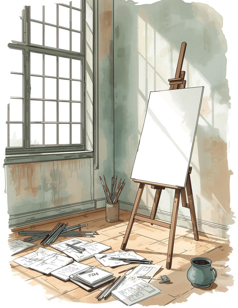 Architectural Sketches. Modern Interior Design