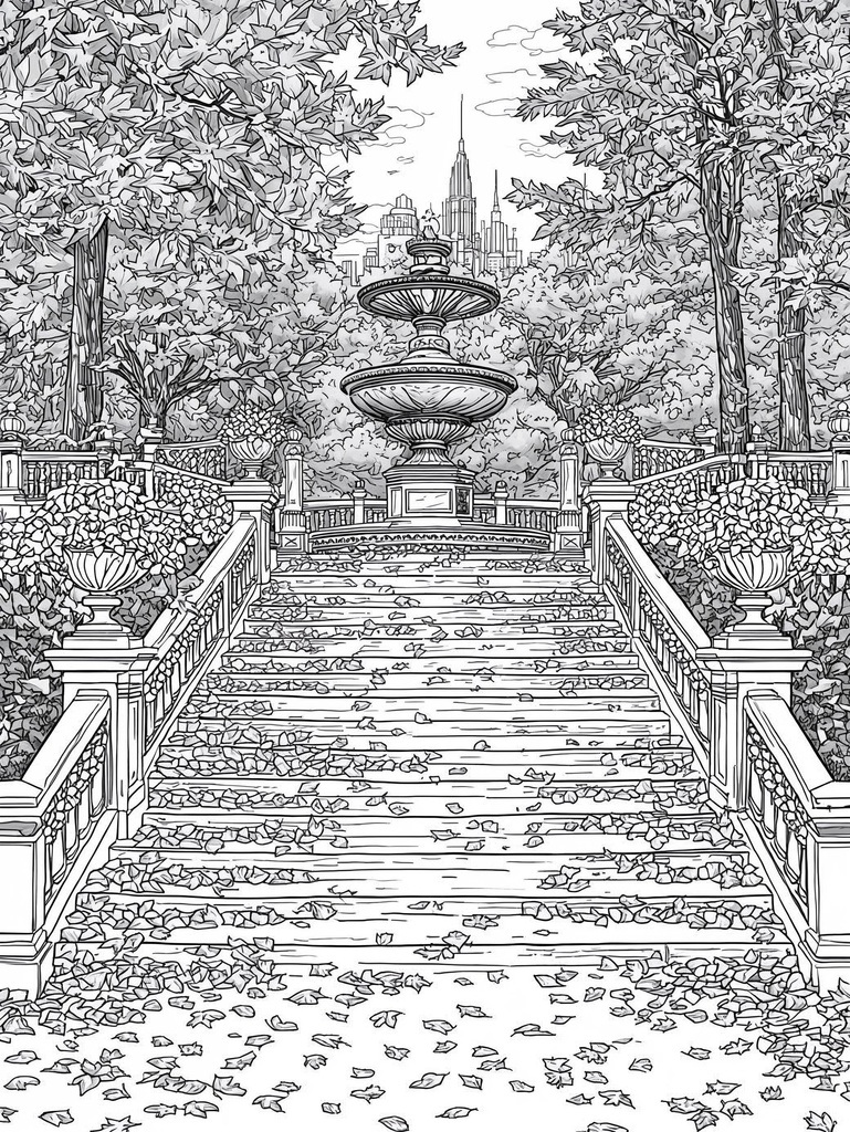 都会の公園の孤独な秋 — LONELY AUTUMN IN THE CITY PARK