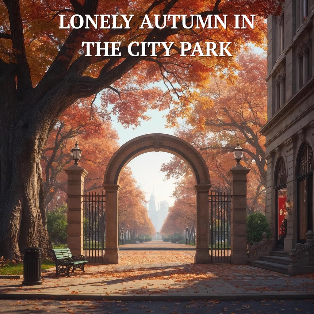 都会の公園の孤独な秋 — LONELY AUTUMN IN THE CITY PARK