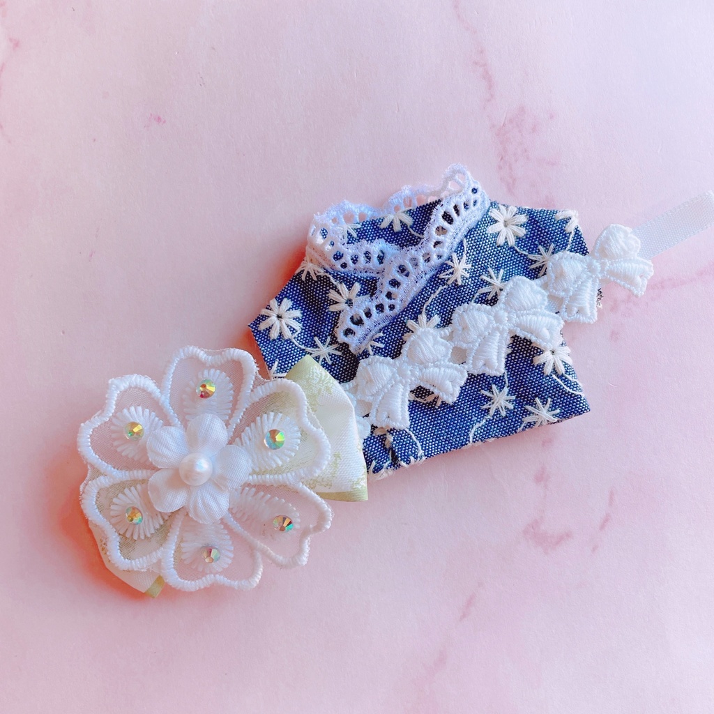 浴衣　デニムフラワー🌻