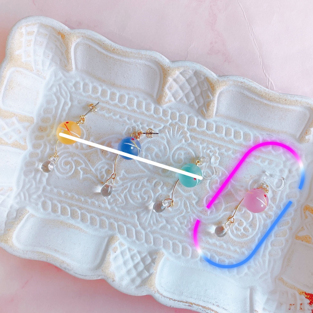 ヨーヨーピアス、人間用イヤリング