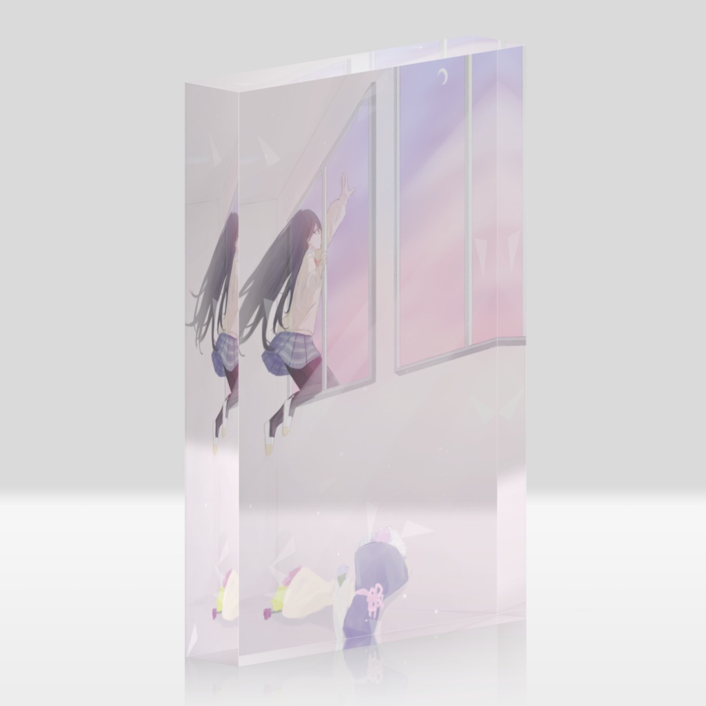 アクリルブロック-幽霊ちゃん-