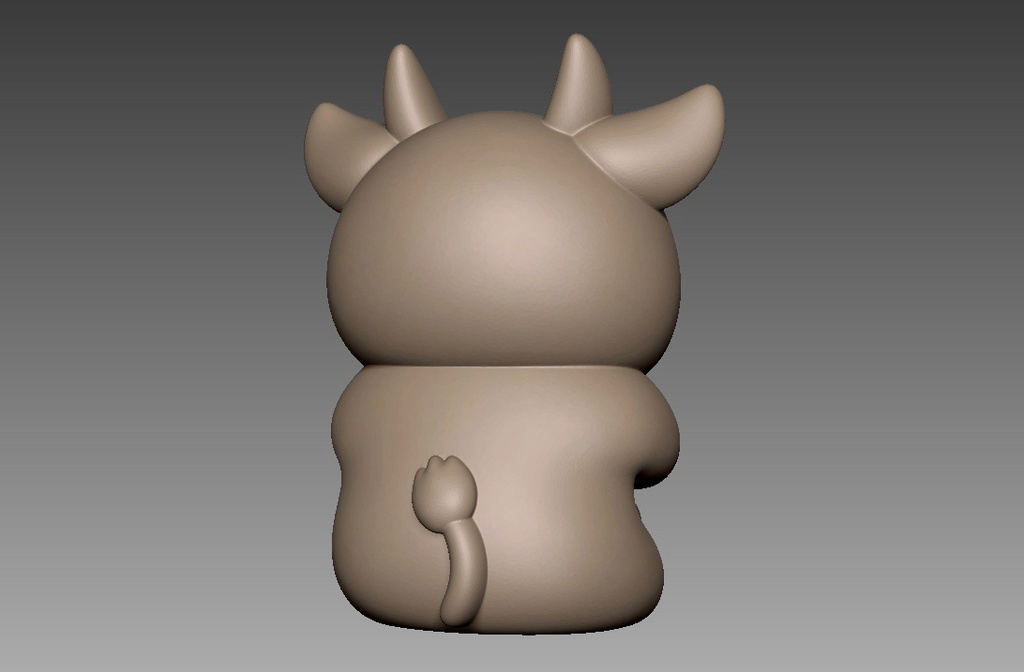 【STLデータ無償版】うしさんモ~モ~もち人形【2021年干支】