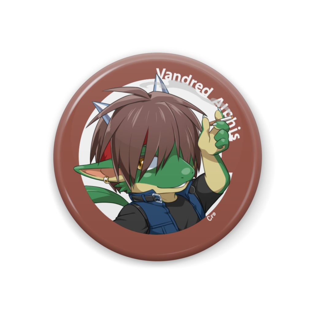 獣眼鏡缶バッジ　ヴァンドレッド・アルフィス
