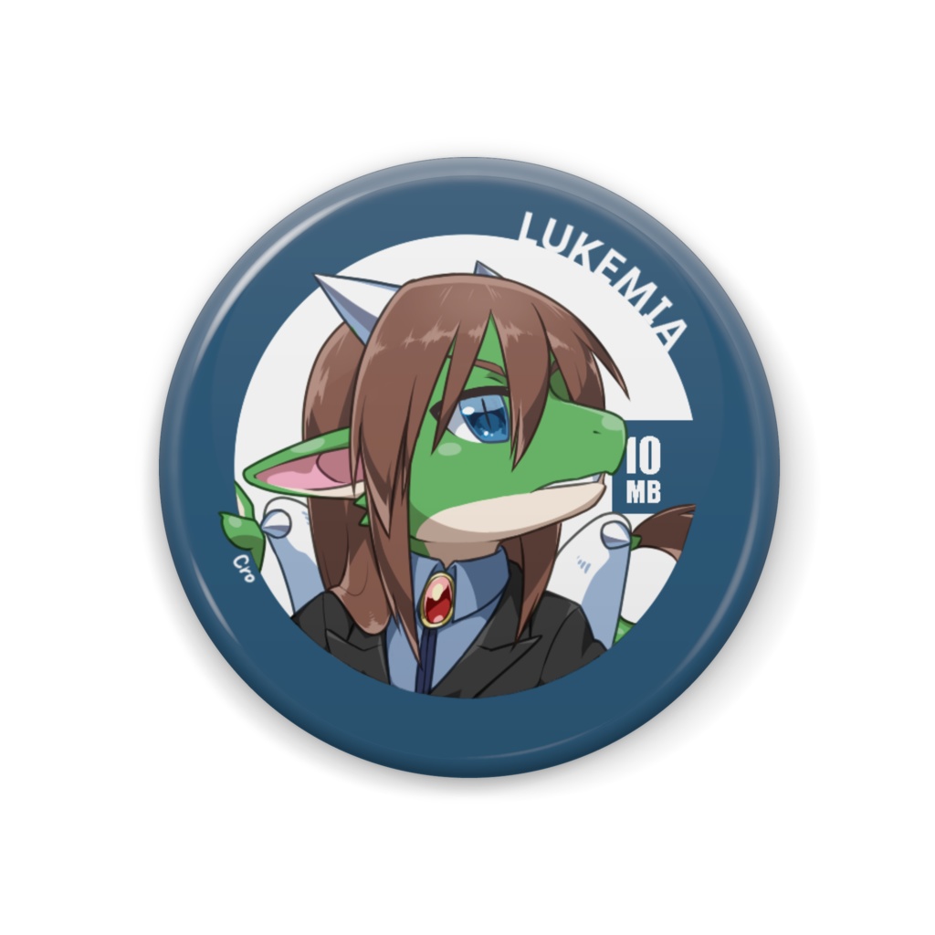獣眼鏡缶バッジ ルキミア