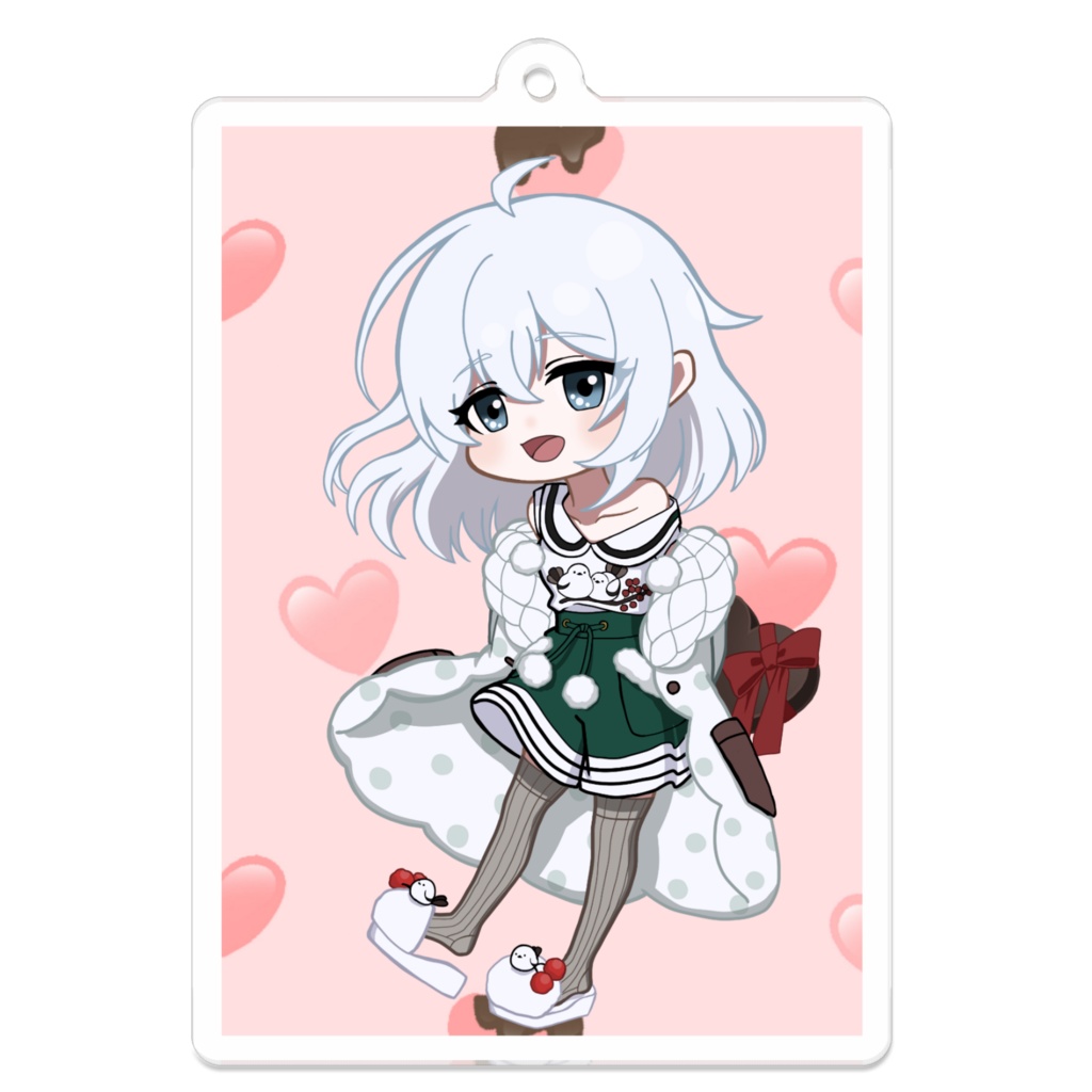 【期間限定】バレンタイン　アクリルキーホルダー　ピンクー2026-