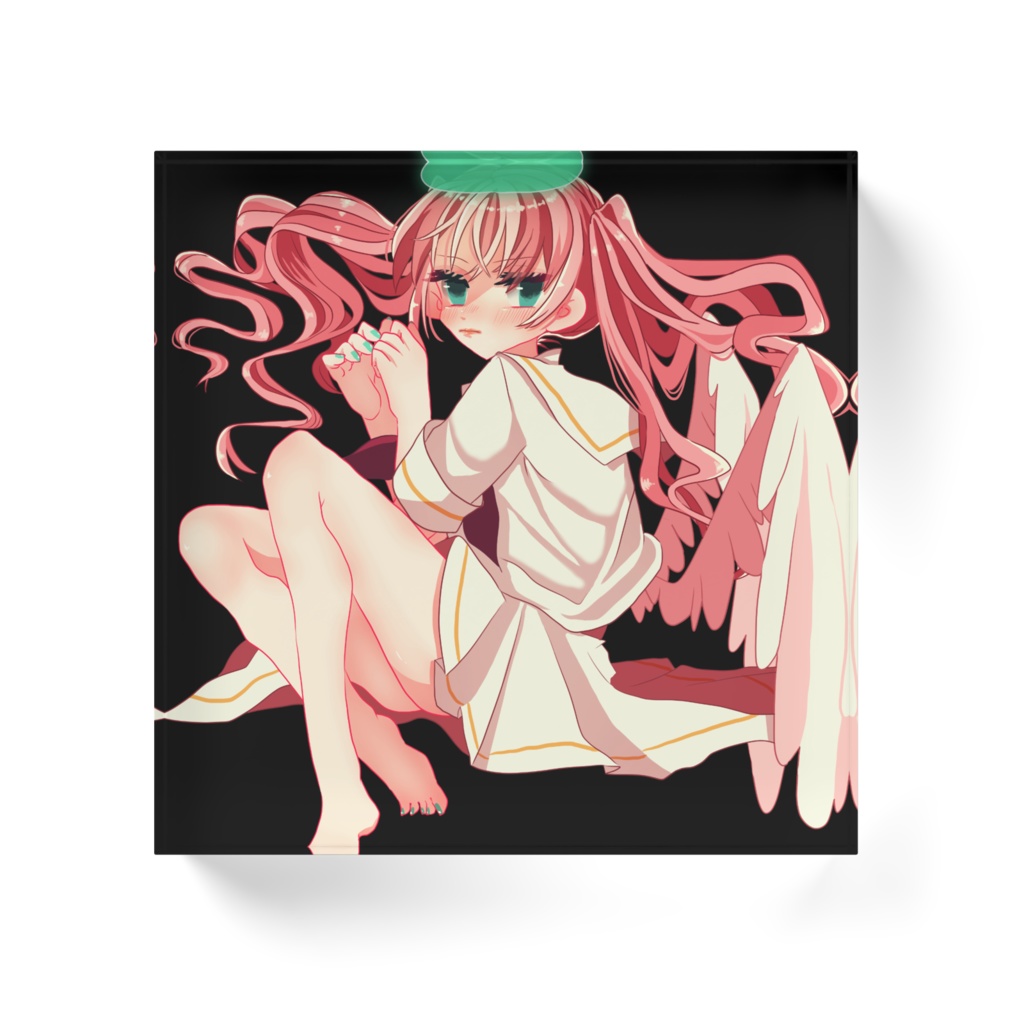 アクリルブロック【ピンクツインテ】