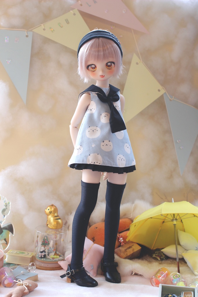 【N.ko】セーラーネコ (女) MDDサイズお洋服セット